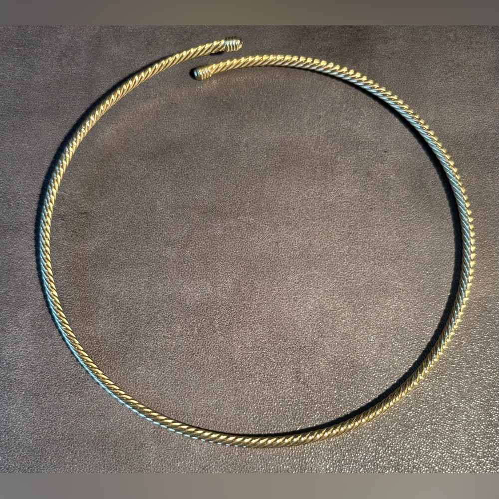 Gold Tone Choker Necklace